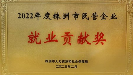 喜訊｜西迪榮獲2022年株洲民營企業就業貢獻獎